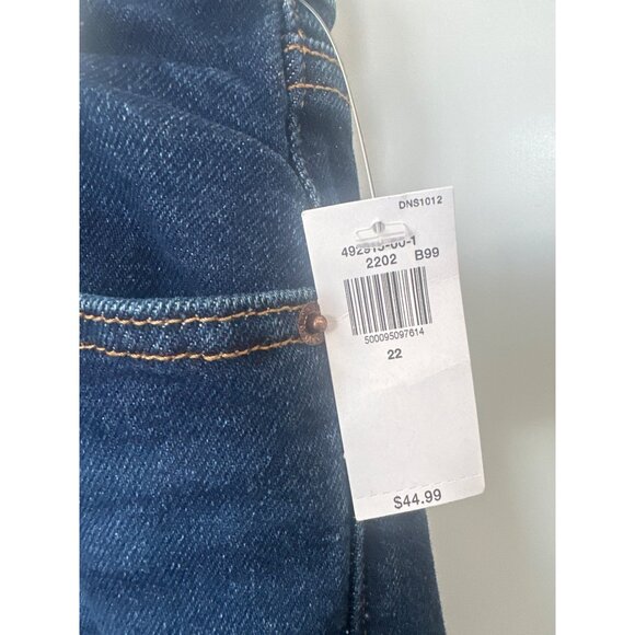 Old Navy High Rise OG Loose Denim Jeans Women 22 Blue Secret Smooth Pockets NEW - Picture 5 of 11